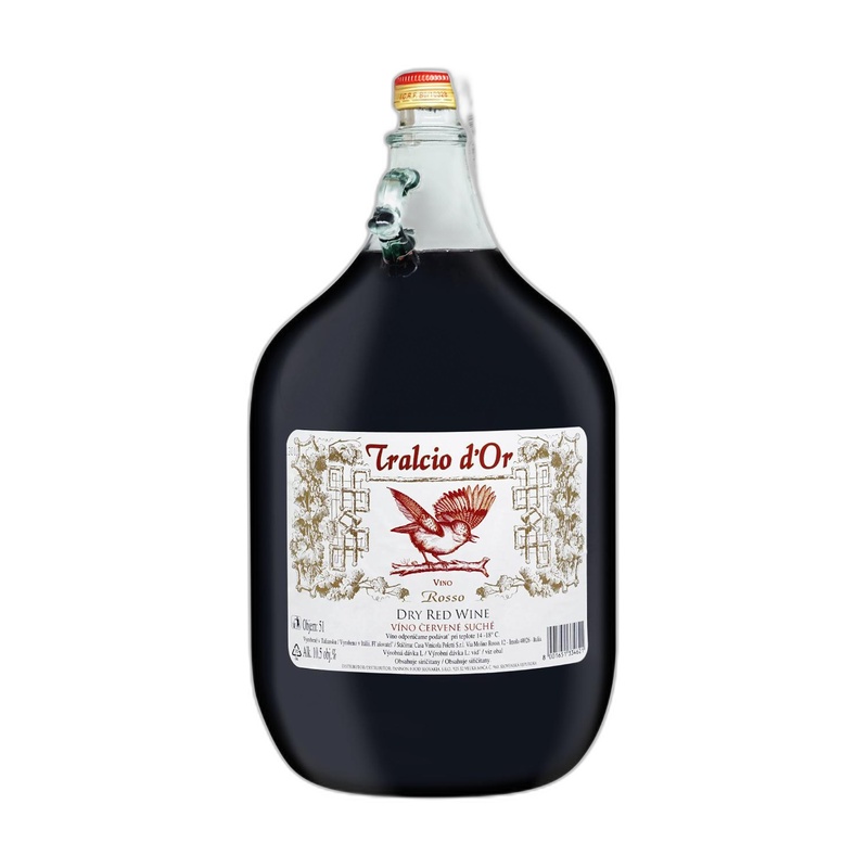 ВИНО TRALCIO D’OR VINO КРАСНОЕ СУХОЕ 10% 5Л ИТАЛИЯ