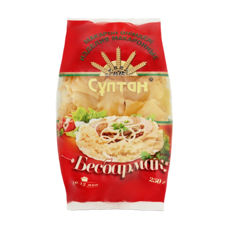 МАКАРОННЫЕ ИЗДЕЛИЯ СУЛТАН БЕСБАРМАК 250Г