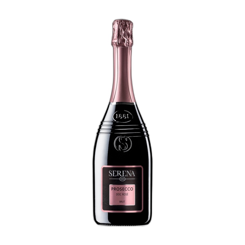 ВИНО ИГРИСТОЕ SERENA PROSECCО ROSE BRUT РОЗОВОЕ СУХОЕ 11% 0,75Л ИТАЛИЯ