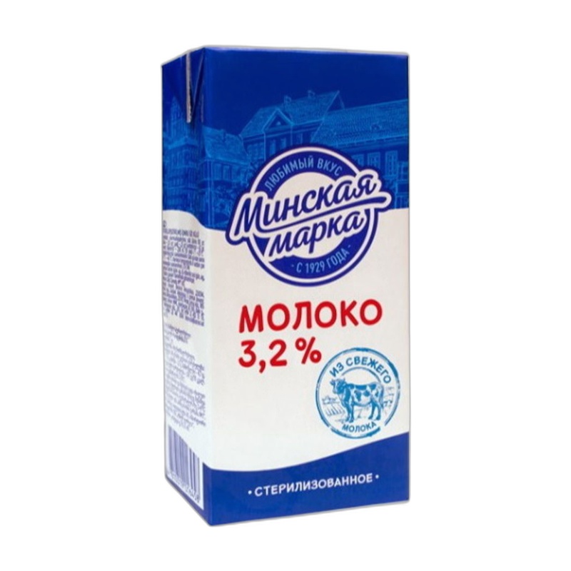 МОЛОКО МИНСКАЯ МАРКА 3,2% У/П 1Л Т/П
