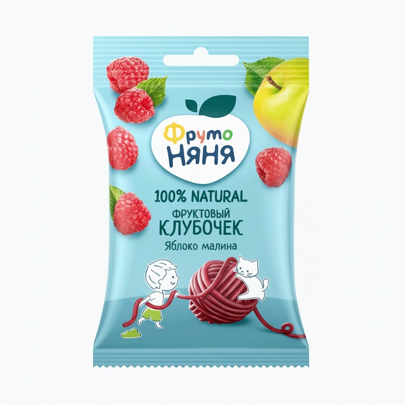 КУСОЧКИ ФРУКТОВЫЕ ФРУТО НЯНЯ КЛУБОЧЕК ЯБЛОКО МАЛИНА 15Г