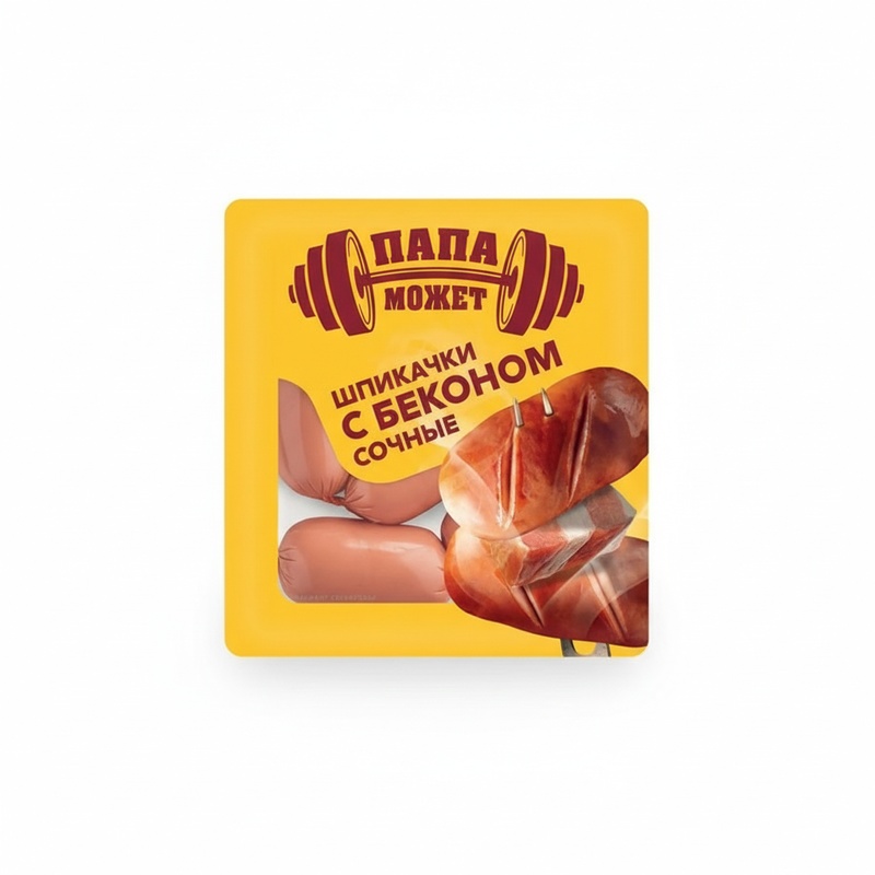 ШПИКАЧКИ ПАПА МОЖЕТ СОЧНЫЕ С БЕКОНОМ 300ГР