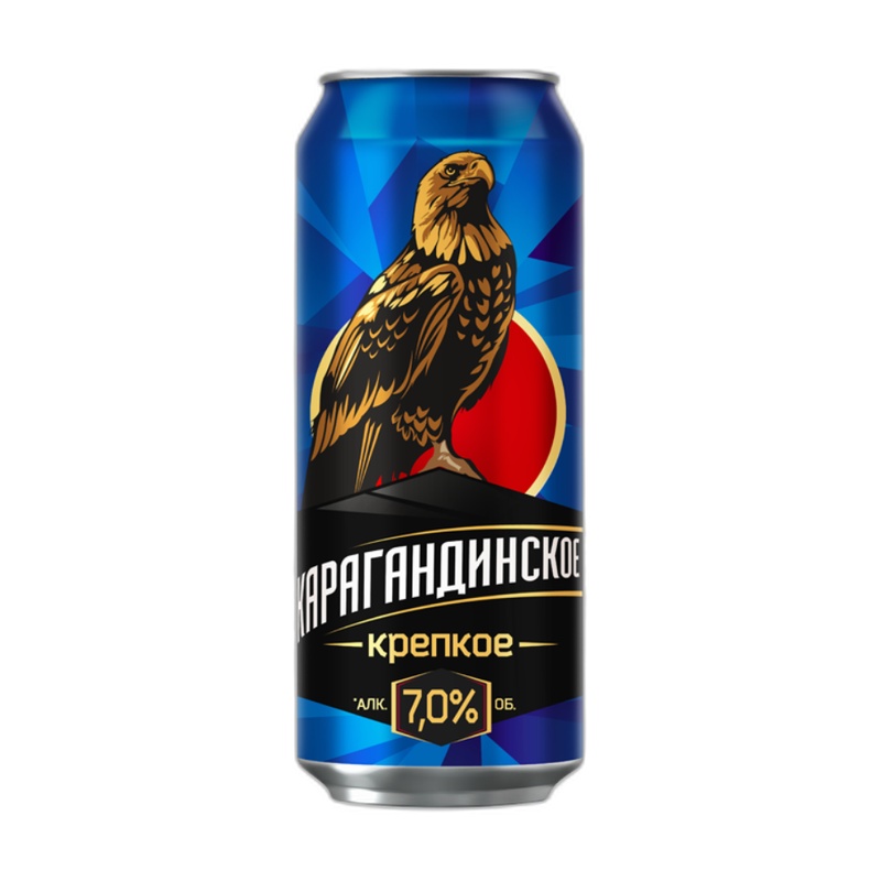 ПИВО КАРАГАНДИНСКОЕ КРЕПКОЕ 6,5% 0,9Л Ж/Б