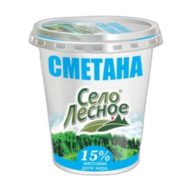 СМЕТАНА СЕЛО ЛЕСНОЕ 15% 360Г П/С