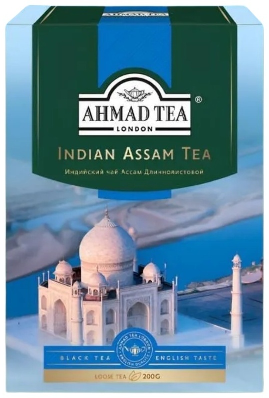 ЧАЙ ЧЕРНЫЙ AHMAD TEA INDIAN ASSAM ДЛИННОЛИСТОВОЙ 200Г