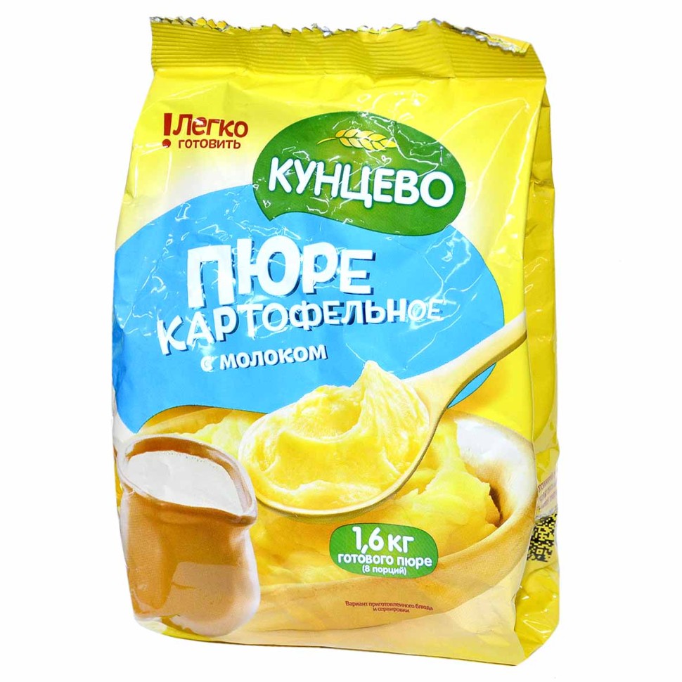 ПЮРЕ КАРТОФЕЛЬНОЕ КУНЦЕВО МОЛОКО 240Г ПАК