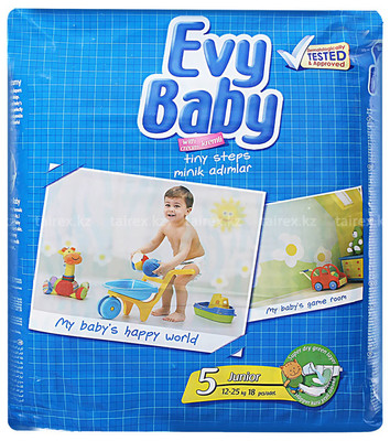 ПОДГУЗНИКИ EVY BABY JUNIOR '5 11-25КГ 17ШТ