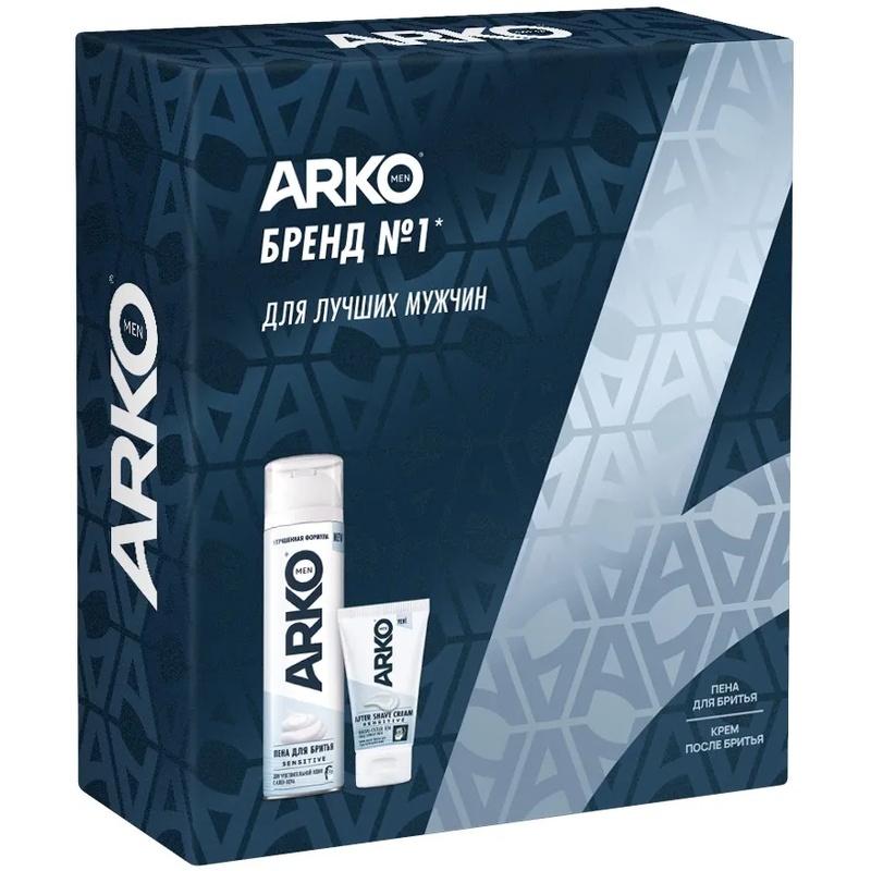 НАБОР ПЕНА ДЛЯ БРИТЬЯ ARKO SENSITIVE 200МЛ+КРЕМ ПОСЛЕ БРИТЬЯ SENSITIVE 50МЛ