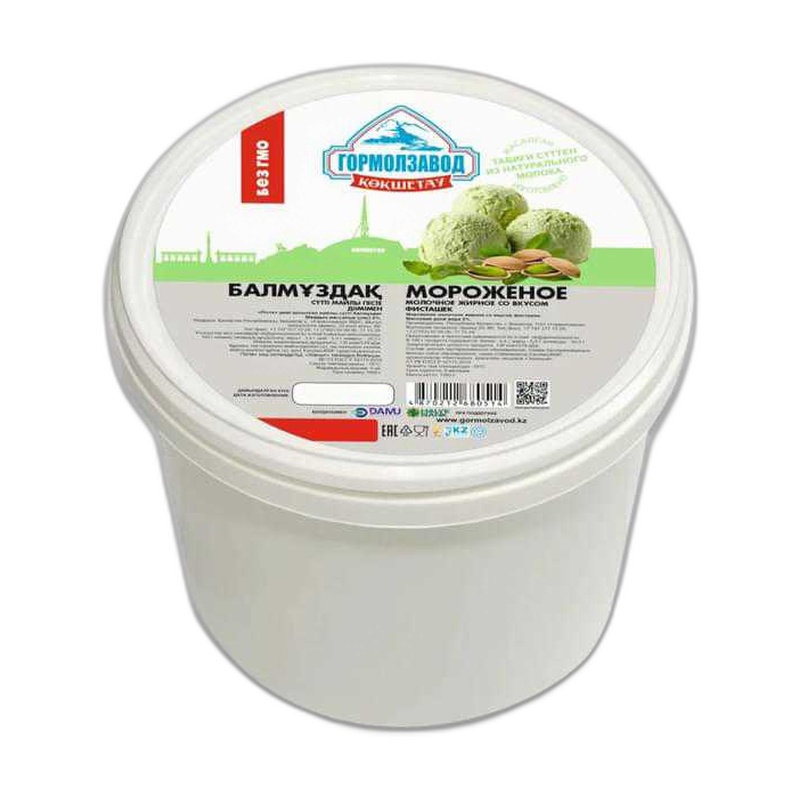 МОРОЖЕНОЕ ГМЗ ФИСТАШКА 900Г ВЕДРО
