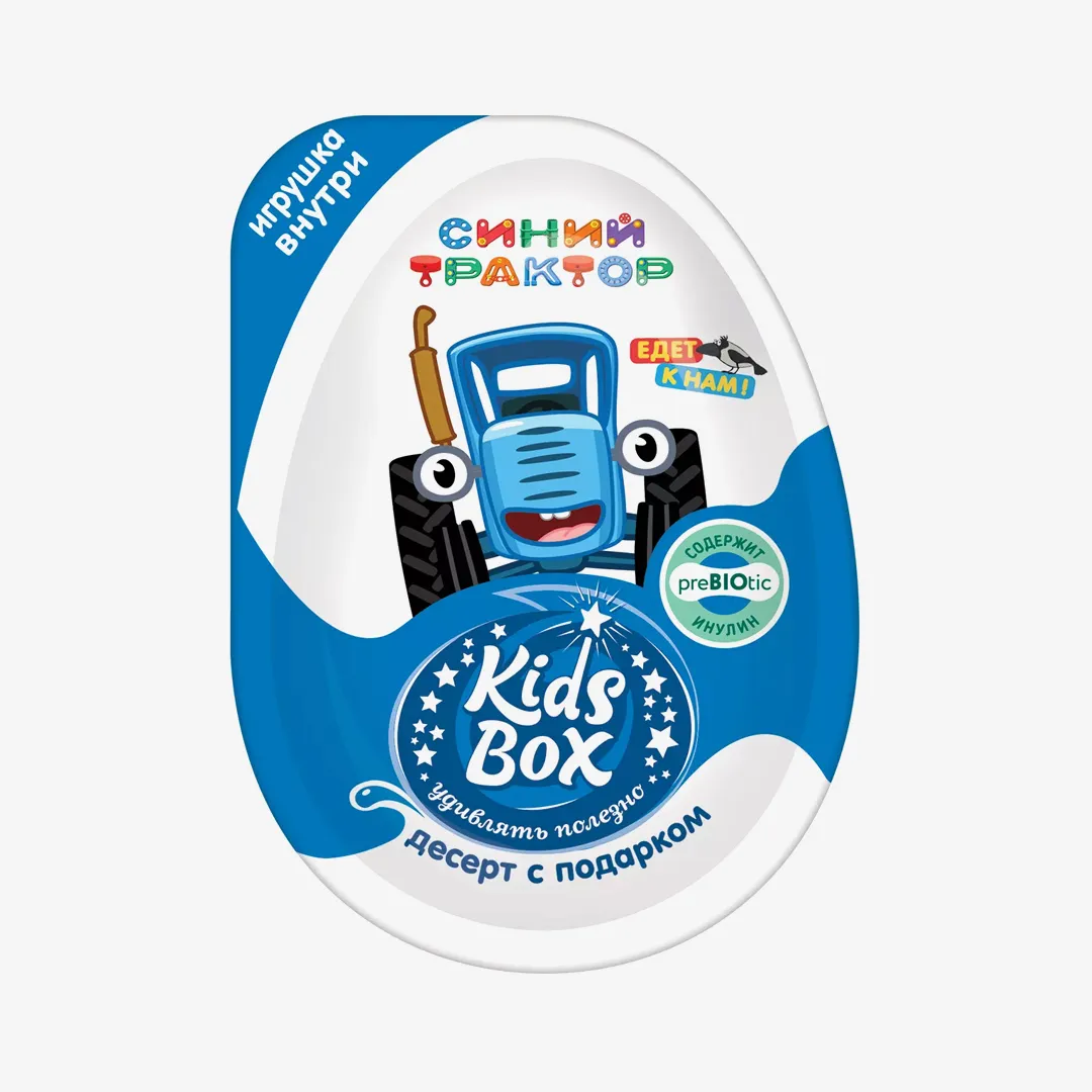 ДЕСЕРТ KIDS BOX СИНИЙ ТРАКТОР С ПОДАРКОМ 20Г