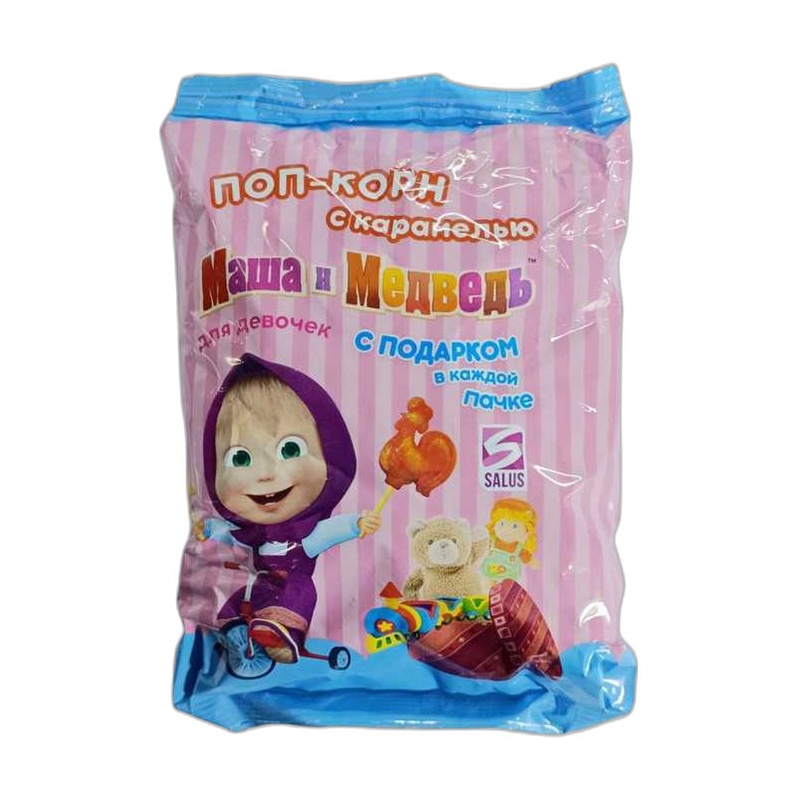 ПОПКОРН МАША И МЕДВЕДЬ С ИГРУШКОЙ ДЛЯ ДЕВОЧЕК 100Г