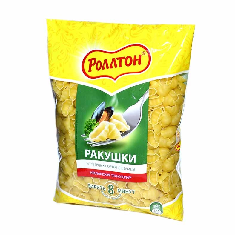 МАКАРОНЫ РОЛЛТОН РАКУШКИ 400Г