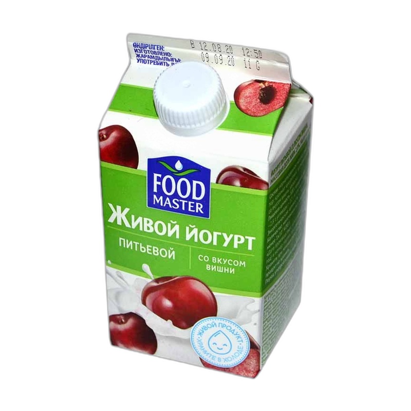 ЙОГУРТ ПИТЬЕВОЙ FOODMASTER ВИШНЯ 2% 900МЛ Т/П