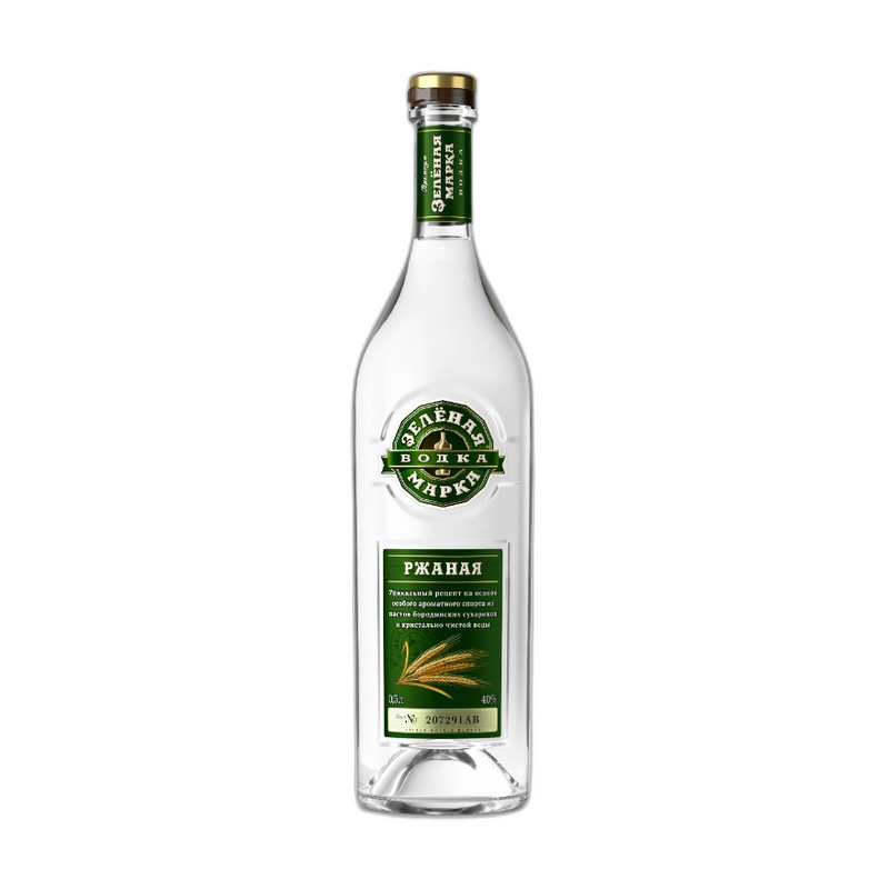 ВОДКА ЗЕЛЕНАЯ МАРКА РЖАНАЯ 40% 0,7Л