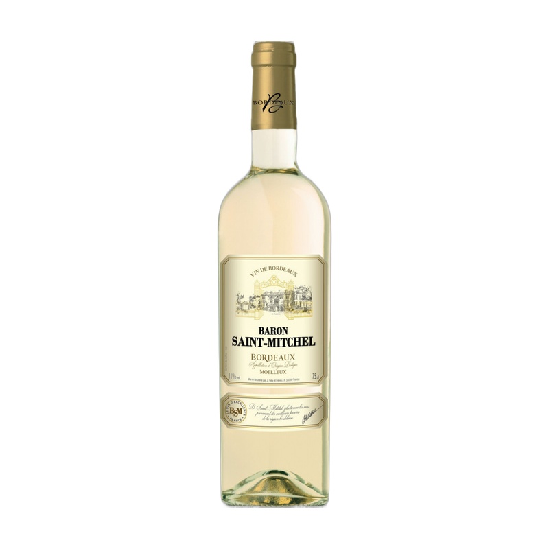 ВИНО BARON SAINT MICHEL БЕЛОЕ ПОЛУСЛАДКОЕ 11% 0,75Л ФРАНЦИЯ