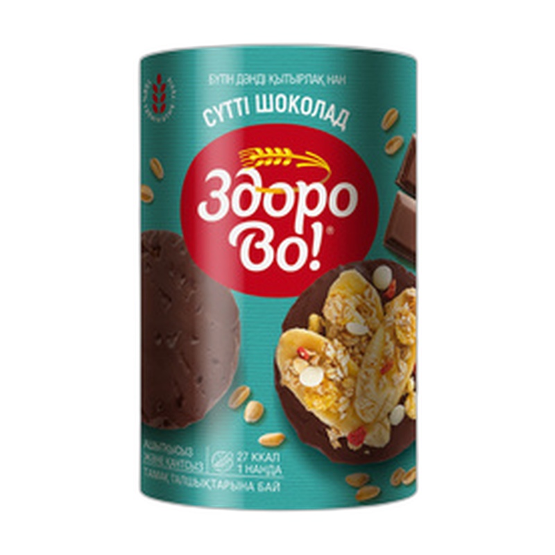 ХЛЕБЦЫ ЦЕЛЬНОЗЕРНОВЫЕ ЗДОРОВО! МОЛОЧНЫЙ ШОКОЛАД 160Г