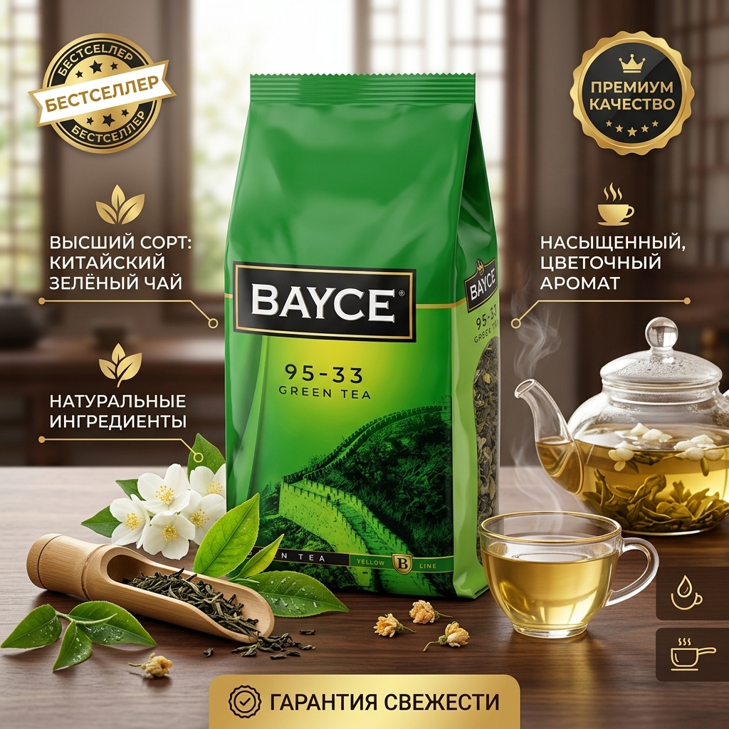 ЧАЙ ЗЕЛЕНЫЙ 250ГР АРТ.6307