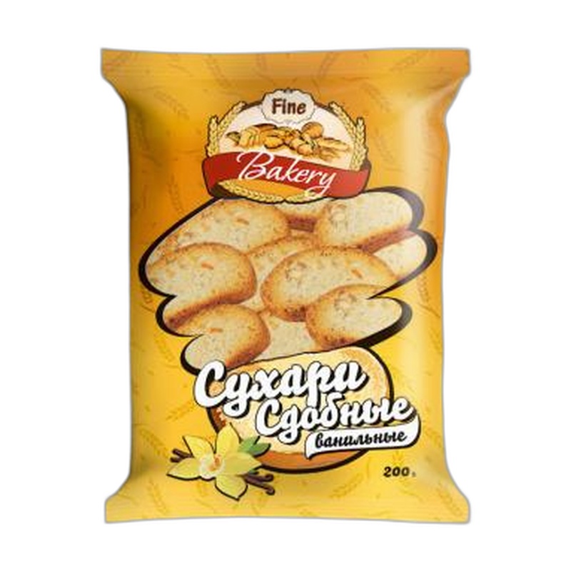 СУХАРИ FINE BAKERY СДОБНЫЕ МОЛОЧНЫЕ 200Г