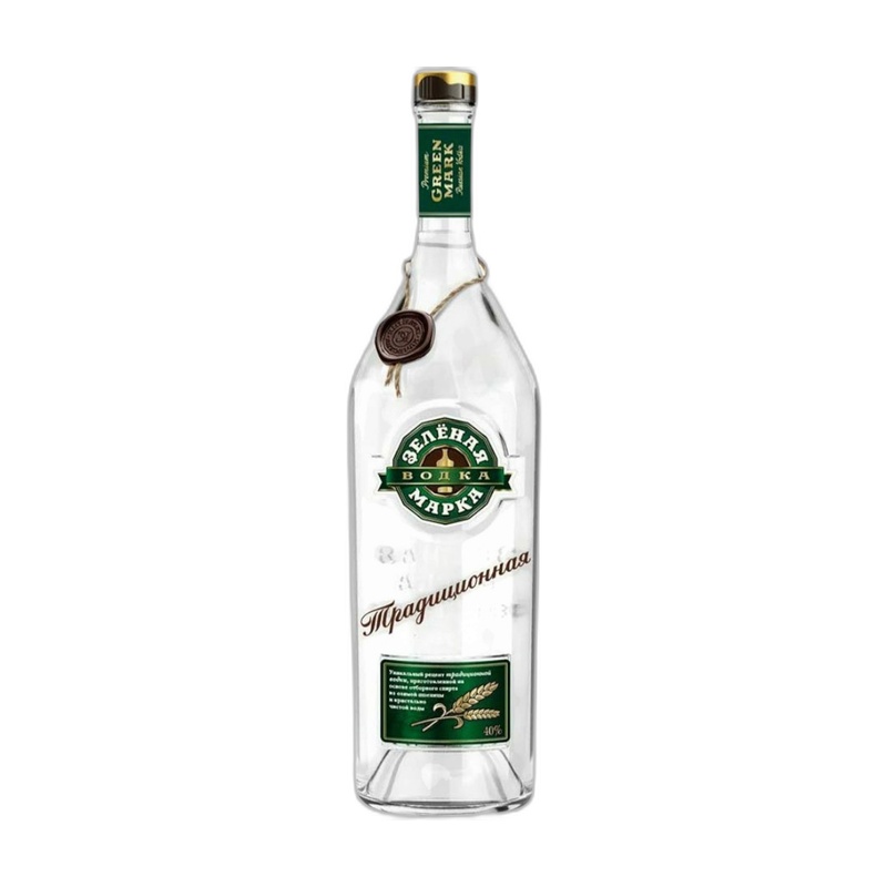 ВОДКА ЗЕЛЕНАЯ МАРКА ТРАДИЦИОННАЯ 40% 1Л