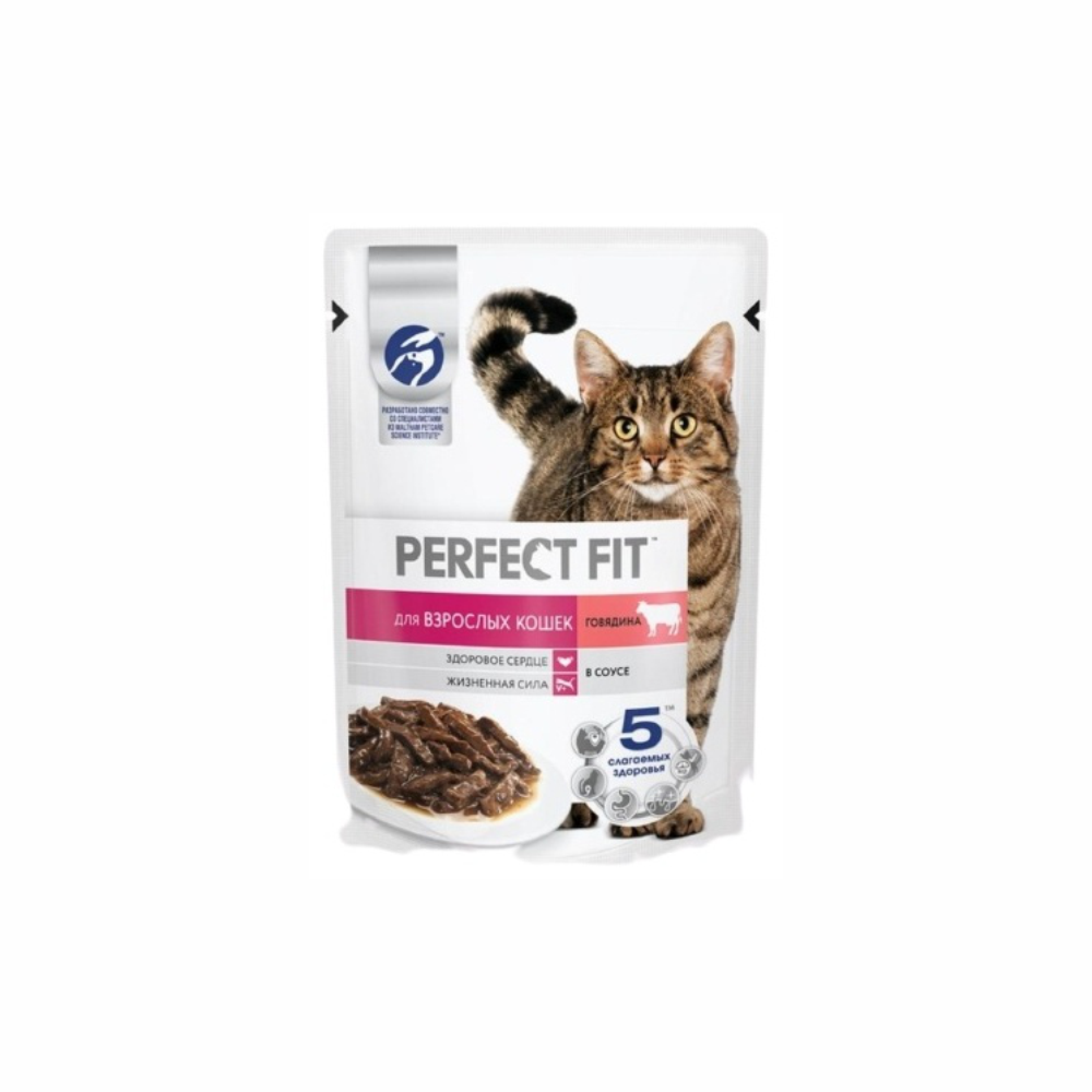 КОРМ ДЛЯ КОШЕК PERFECT FIT ГОВЯДИНА 75Г