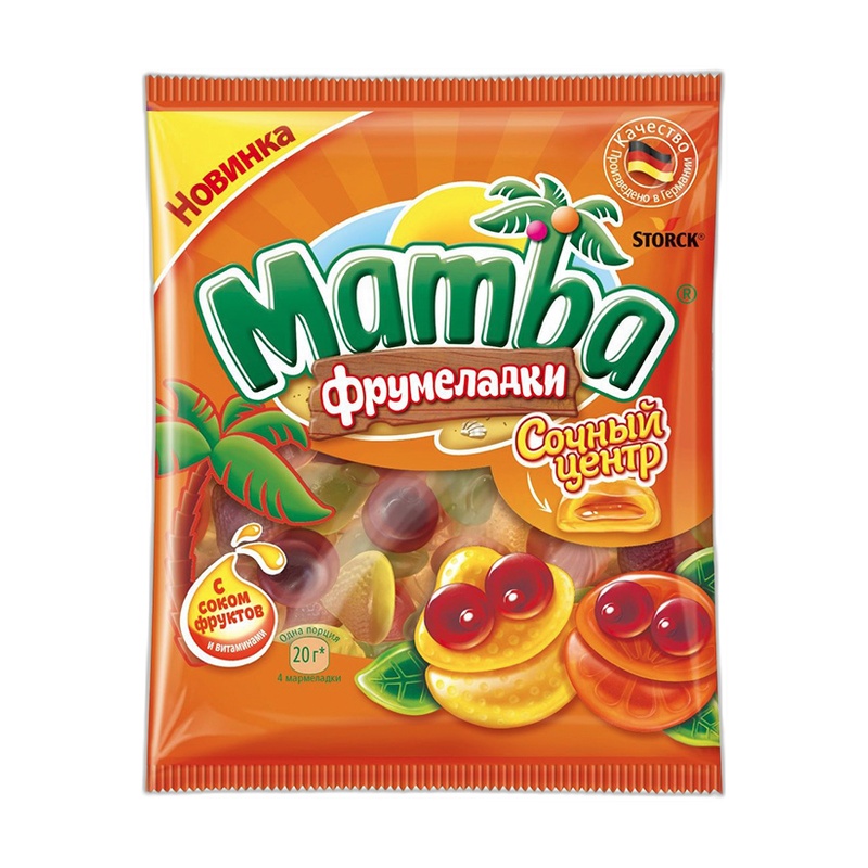 МАРМЕЛАД ЖЕВАТЕЛЬНЫЙ MAMBA ЯГОДНЫЙ ЦЕНТР 70Г