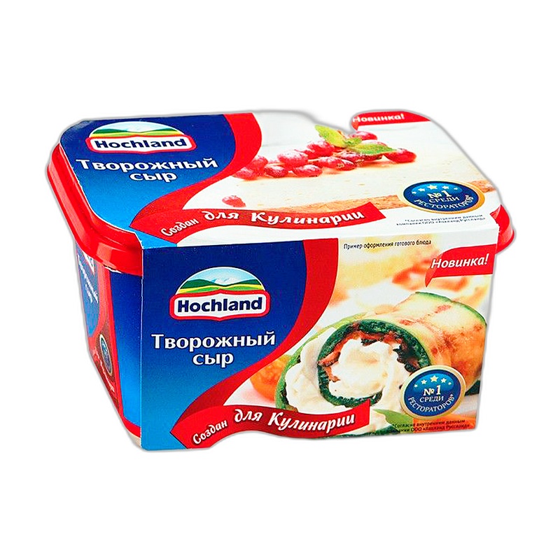 СЫР ТВОРОЖНЫЙ HOCHLAND ДЛЯ КУЛИНАРИИ 500Г