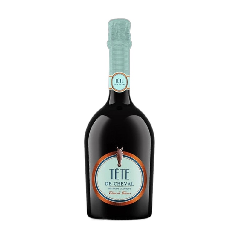 ВИНО ИГРИСТОЕ TETE DE CHEVAL BLANC DE BLANCS БЕЛОЕ СУХОЕ 12% 0,75Л РОССИЯ