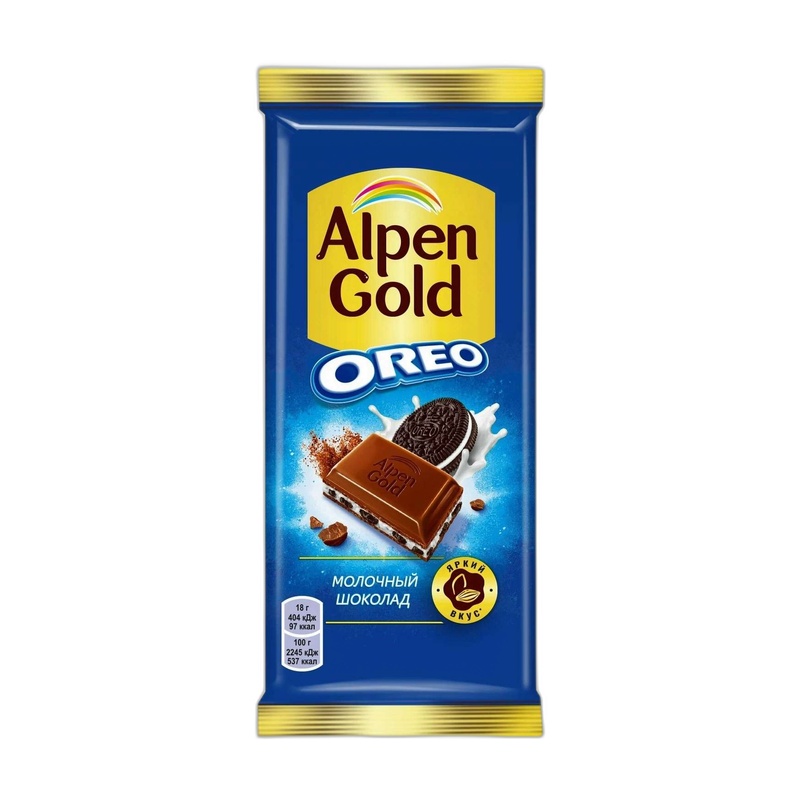 ШОКОЛАД ALPEN GOLD ОРЕО ВАНИЛЬ ПЕЧЕНЬЕ 85Г