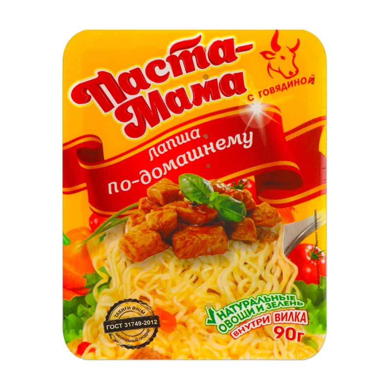 ЛАПША ПАСТА МАМА ГОВЯДИНА ПО ДОМАШНЕМУ 90Г ЧАШКА