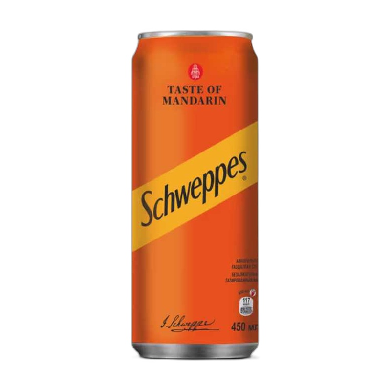 ТОНИК SCHWEPPES МАНДАРИН 0,45Л Ж/Б