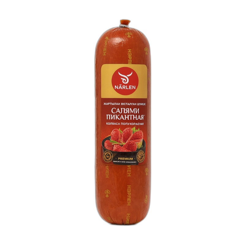 КОЛБАСА НАРЛЕН САЛЯМИ ПИКАНТНАЯ П/К 400Г