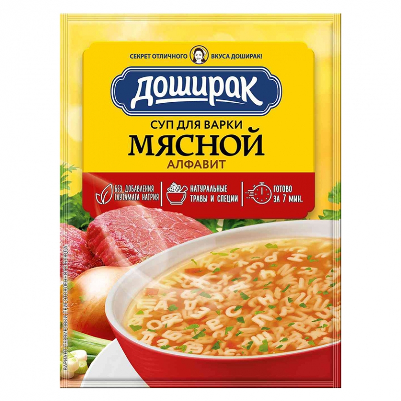 СУП ДОШИРАК МЯСНОЙ АЛФАВИТ 59Г
