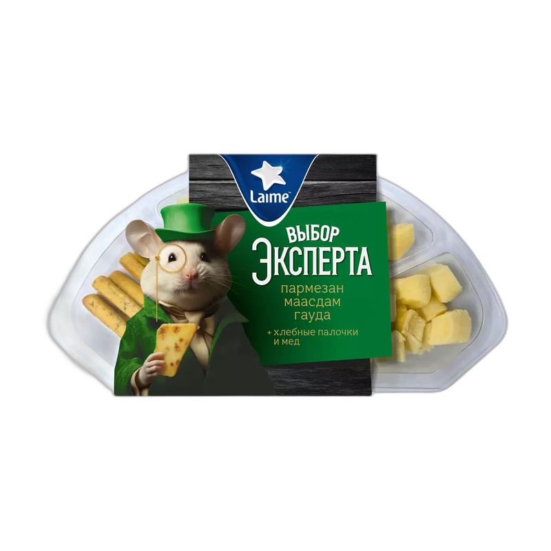 СЫР АССОРТИ ТАРЕЛКА ВЭ №1 ПАРМЕЗАН ГАУДА МААСДАМ МЁД 110Г