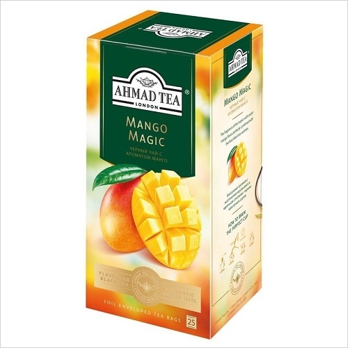 ЧАЙ ЧЕРНЫЙ AHMAD TEA МАГИЯ МАНГО 25 ПАКЕТИКОВ