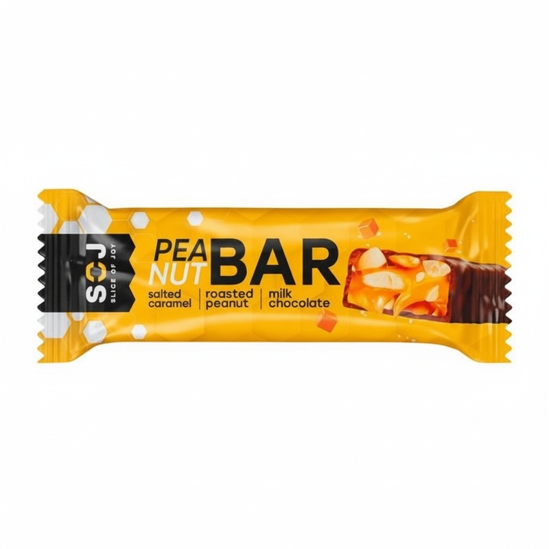 БАТОНЧИК SOJ PEANUT BAR АРАХИС СОЛЕНАЯ КАРАМЕЛЬ 40Г