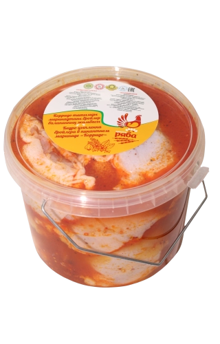 МЯСО ПТИЦЫ КУРОЧКА РЯБА БЕДРО В МАРИНАДЕ КОРРИДО 1КГ В/У