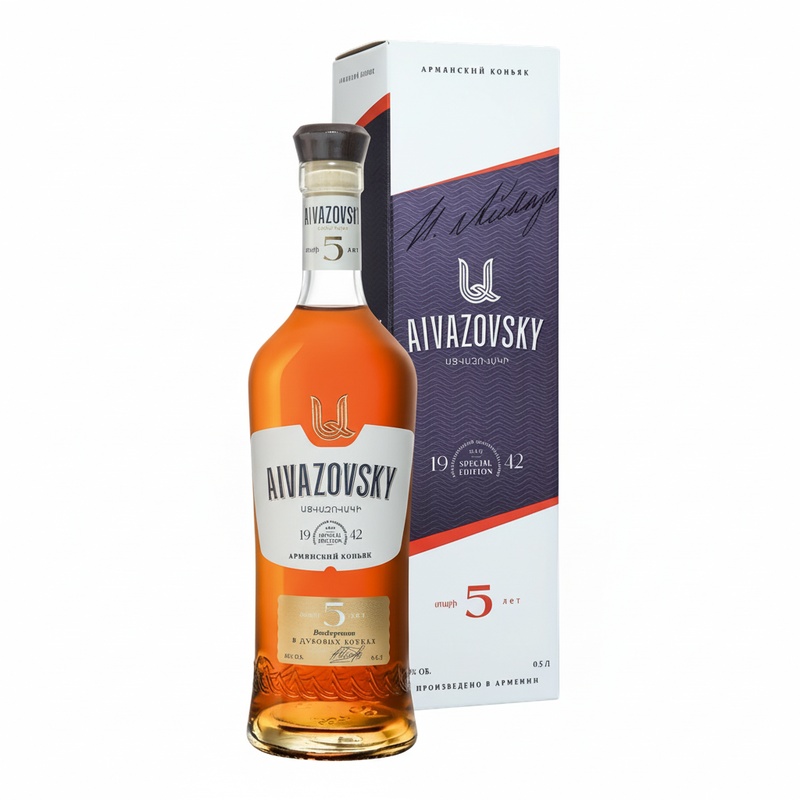 КОНЬЯК АЙВАЗОВСКИЙ 5 YO 40% 0,5Л