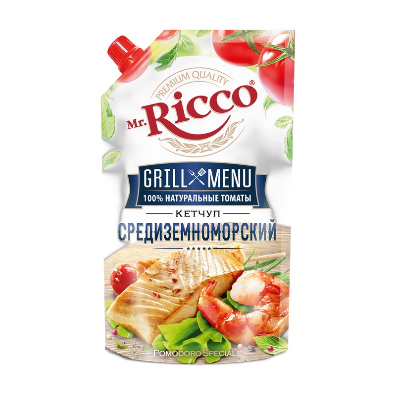 КЕТЧУП MR.RICCO GRILL MENU СРЕДИЗЕМНОМОРСКИЙ 300Г Д/П