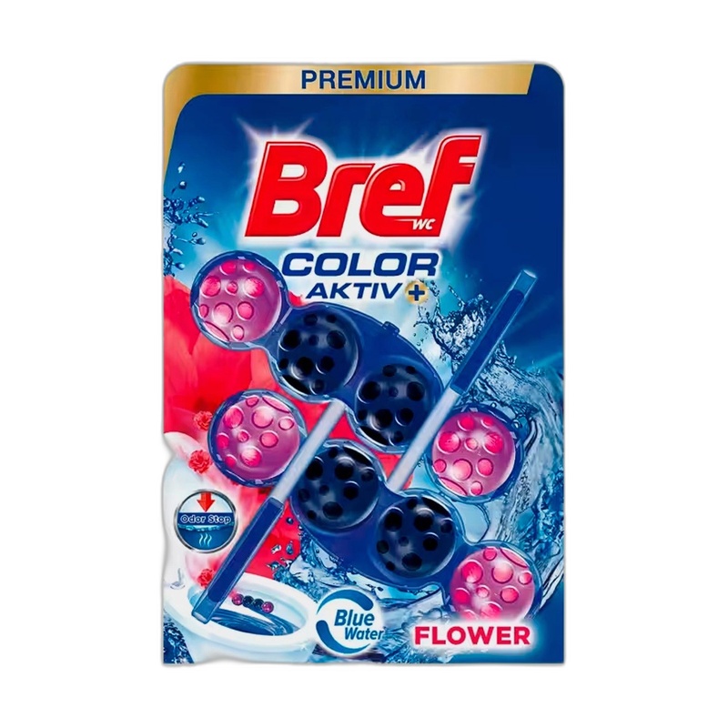 БЛОК ДЛЯ УНИТАЗА BREF COLOR ACTIVE FLOWER 2Х50Г