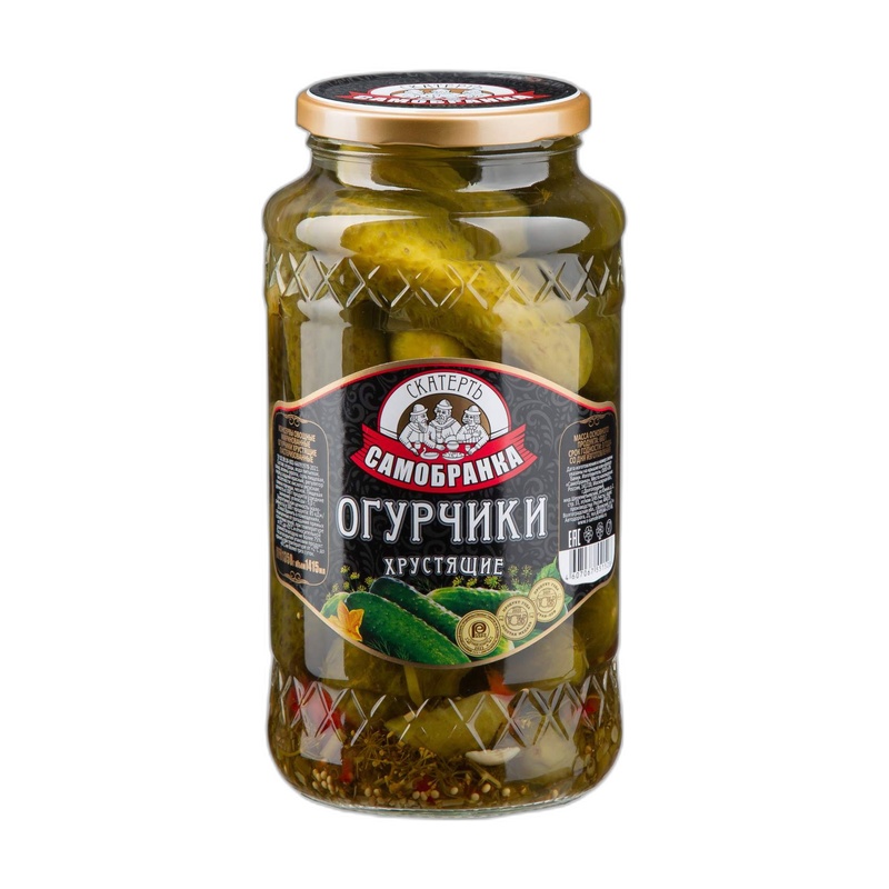 ОГУРЦЫ СКАТЕРТЬ-САМОБРАНКА ХРУСТЯЩИЕ 1415МЛ