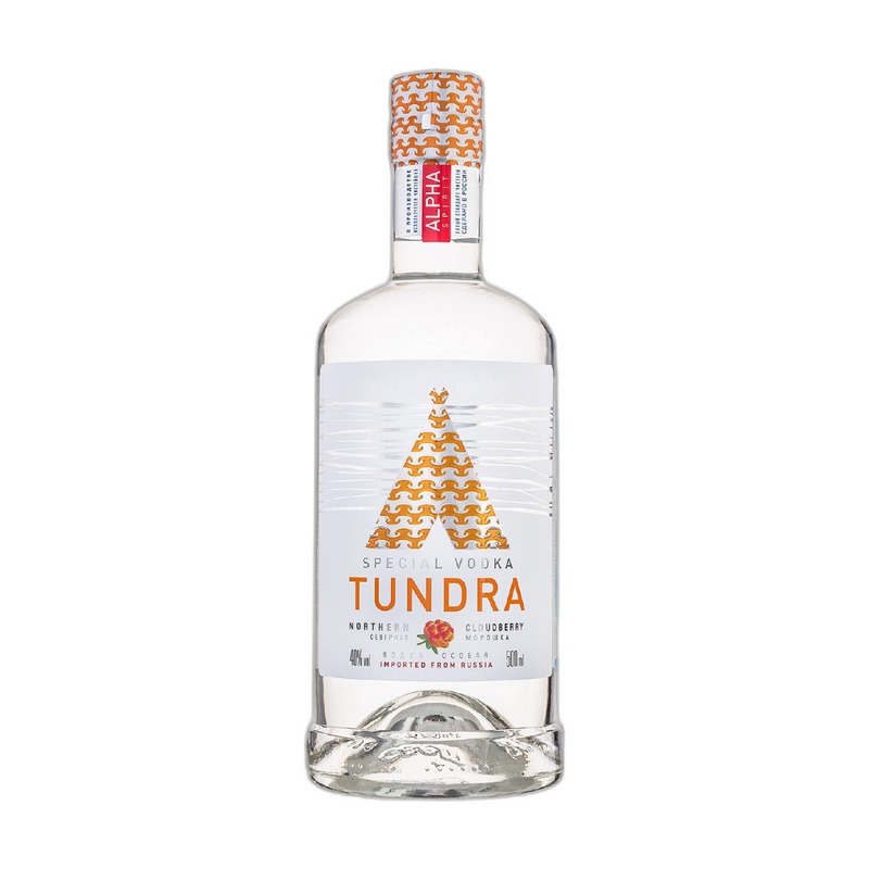 ВОДКА TUNDRA СЕВЕРНАЯ МОРОШКА 40% 0,5Л