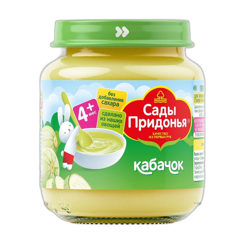 ПЮРЕ САДЫ ПРИДОНЬЯ КАБАЧОК 120МЛ СТ/Б