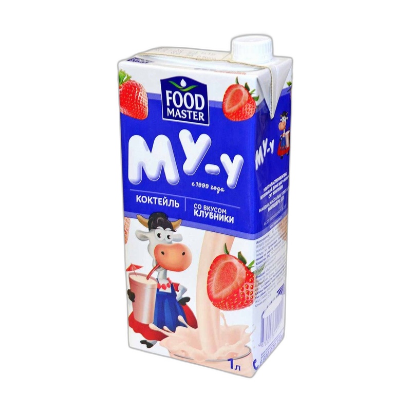 КОКТЕЙЛЬ МОЛОЧНЫЙ МУ-У КЛУБНИКА 2% 1Л Т/П