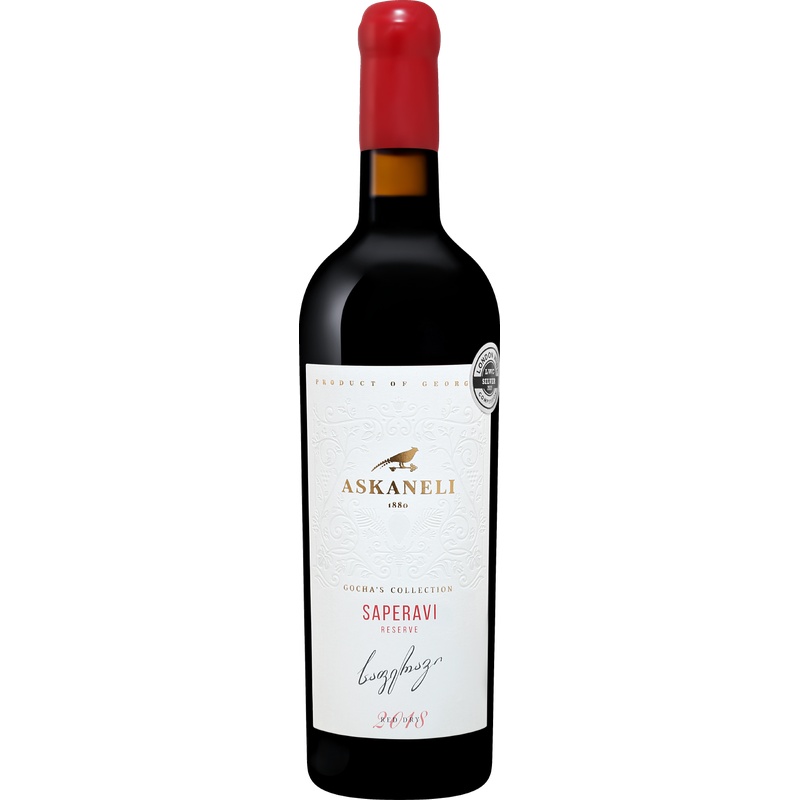 ВИНО ASKANELI SAPERAVI RESERVE КРАСНОЕ СУХОЕ 12% 0,75Л ГРУЗИЯ