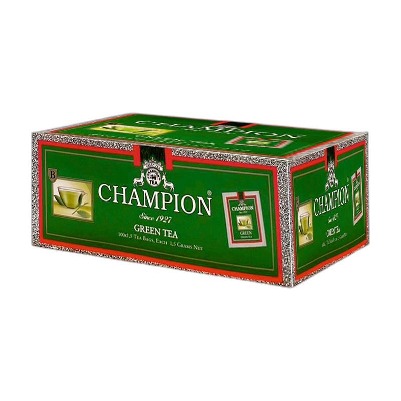 ЧАЙ ЗЕЛЕНЫЙ CHAMPION 100 ПАКЕТИКОВ