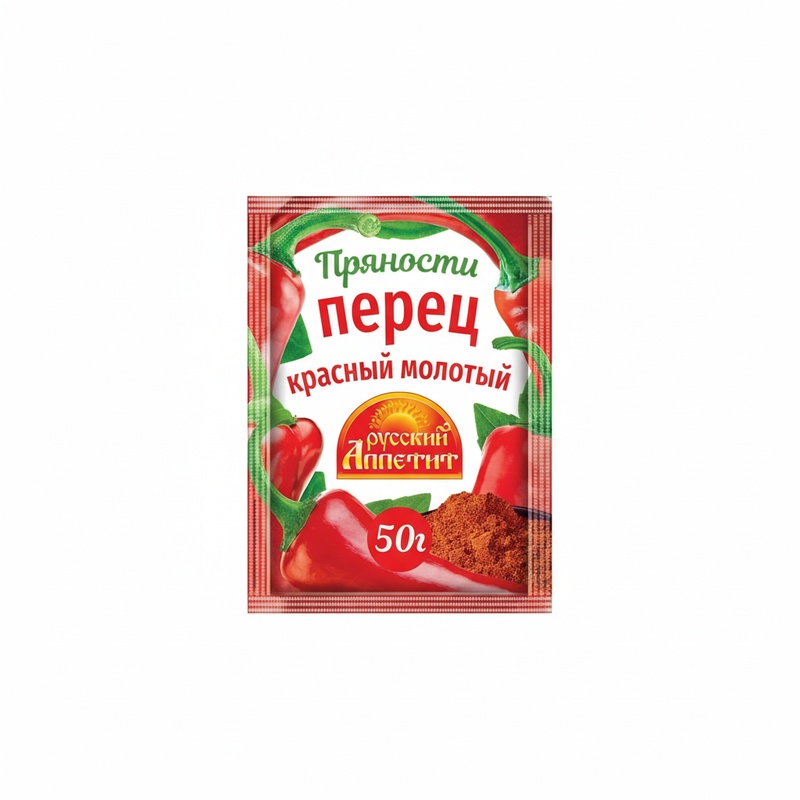ПЕРЕЦ КРАСНЫЙ РУССКИЙ АППЕТИТ МОЛОТЫЙ 50Г