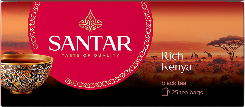 ЧАЙ ЧЕРНЫЙ SANTAR RICH KENYA 25 ПАКЕТИКОВ