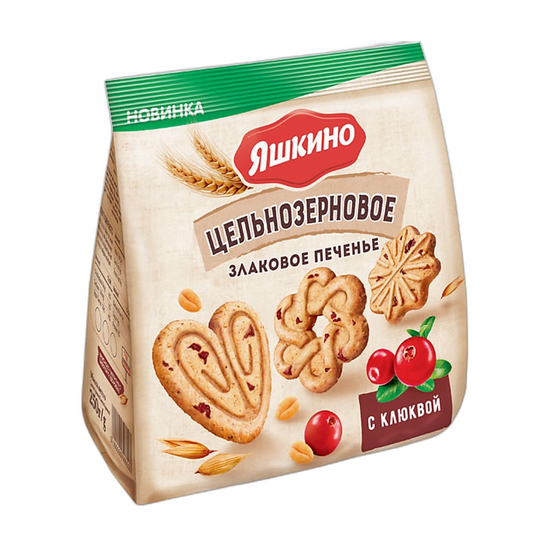 ПЕЧЕНЬЕ A PRODUCT ЦЕЛЬНОЗЕРНОВОЕ С КЛЮКВОЙ 250Г