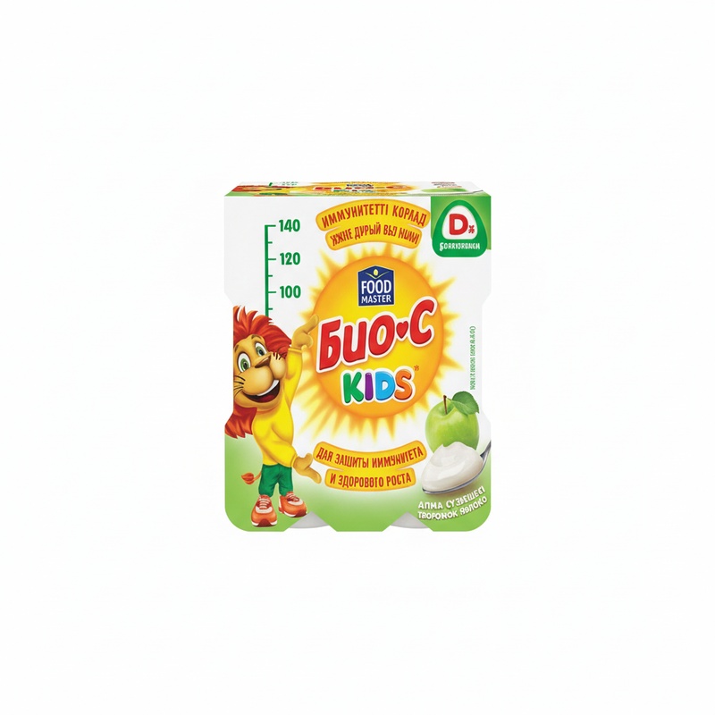ТВОРОЖОК БИО C KIDS ЯБЛОКО 4% 4Х60Г