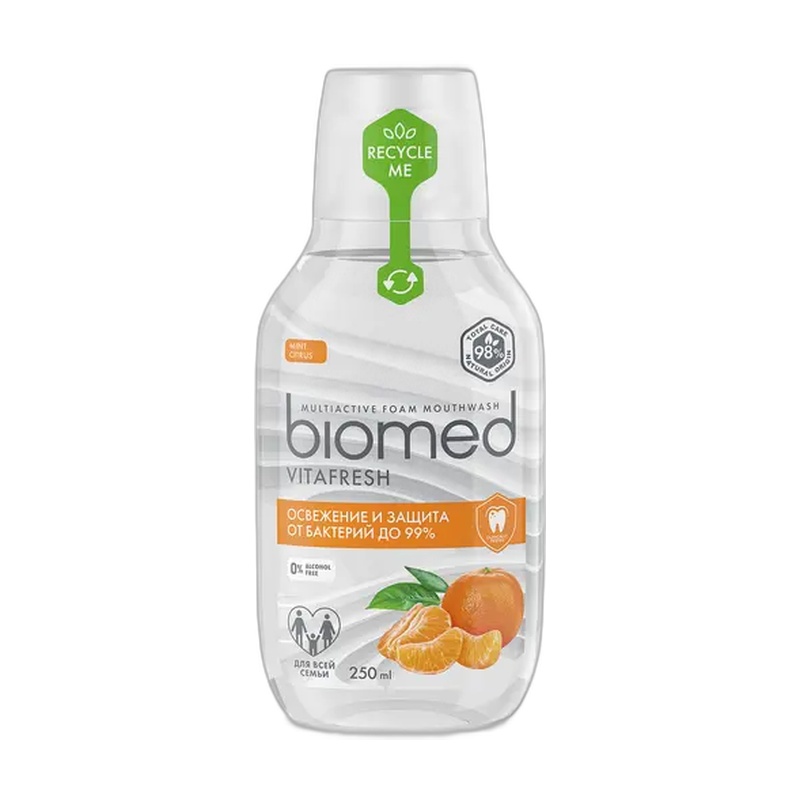 ОПОЛАСКИВАТЕЛЬ ДЛЯ ПОЛОСТИ РТА BIOMED VITAFRESH 250МЛ